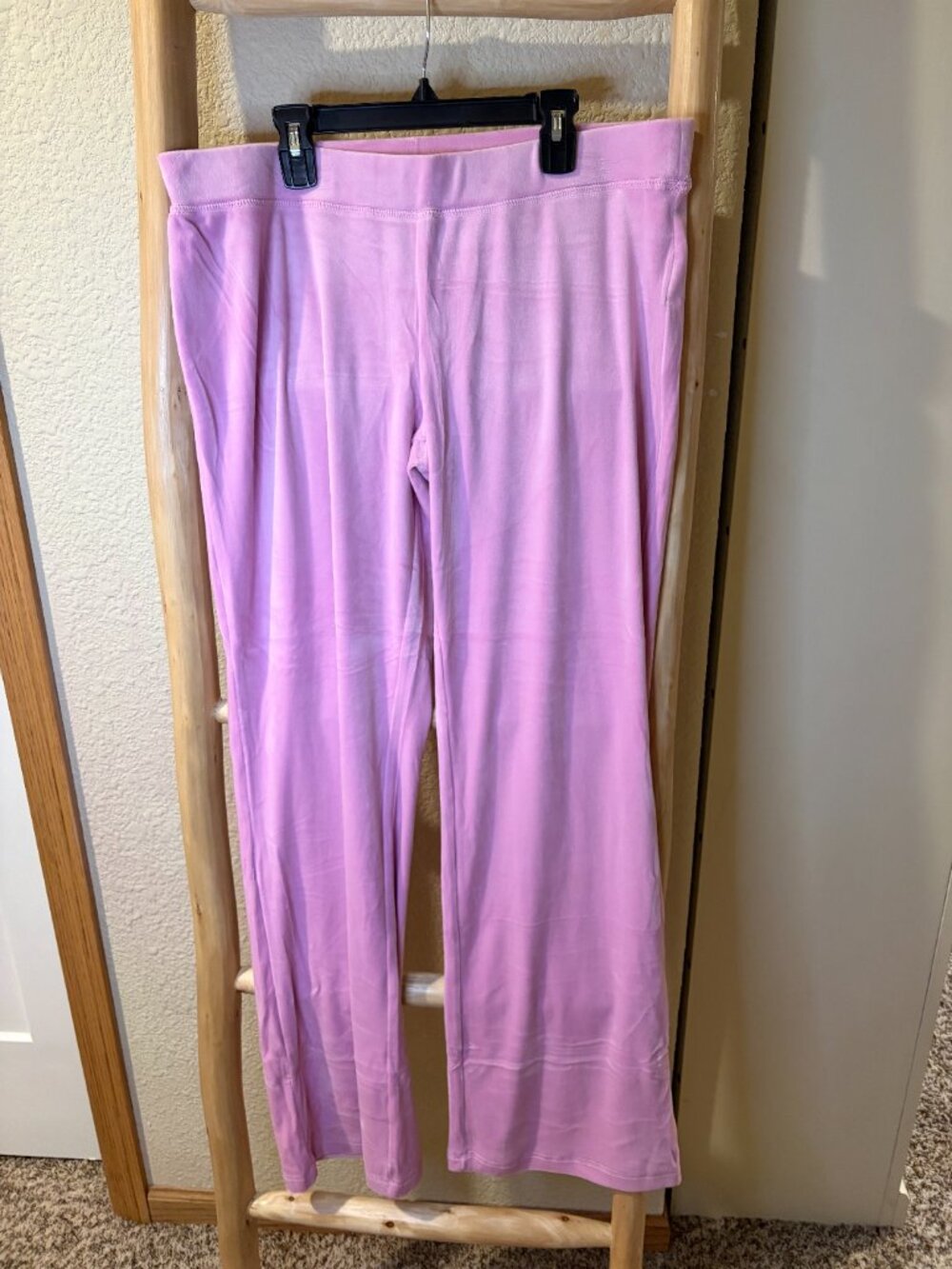 Juicy Couture Pink Velour Tracksuit Hoodie Pants Set Large NWT - Picture 5 of 8